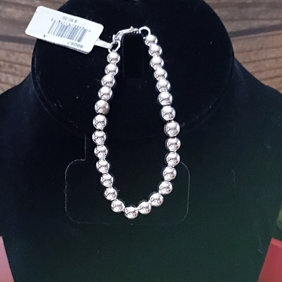 Tarnish Jewelry - Sterling Silver Bead Ball Bracelet NEW WITH TAGS